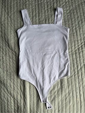 Abercrombie and fitch white square neck body suit
